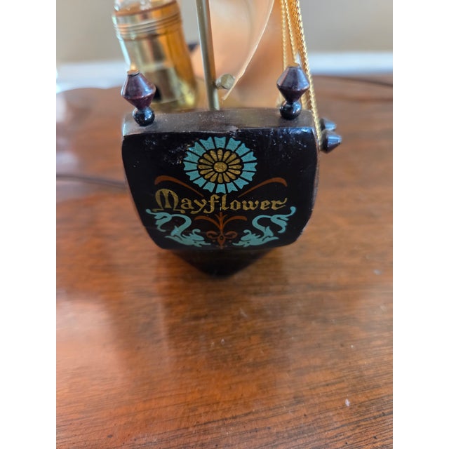 Vintage Ship Model Lamp For Sale - Image 4 of 10