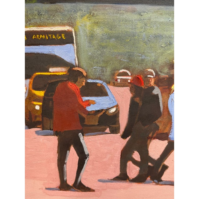 And Another Hundred People Getting Off of the Train by Chicago Artist George T. Chakos For Sale - Image 4 of 11
