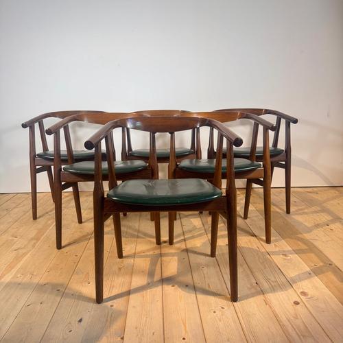 GE-525 Chairs by Hans J. Wegner, 1960s, Set of 6 For Sale - Image 10 of 10