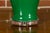 Contemporary Green Porcelain Table Lamp with Discreet Crackle Finish on Lucite Base For Sale - Image 11 of 11