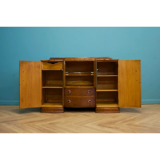Wood Art Deco Sideboard in Oak, 1930s For Sale - Image 7 of 13