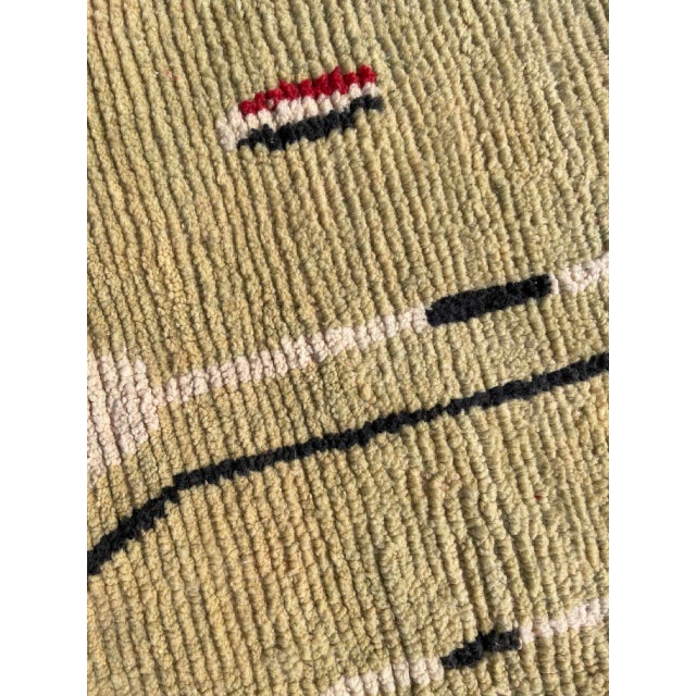 1990s 1990s Vintage Abstract Berber Moroccan Boujaad Rug For Sale - Image 5 of 13