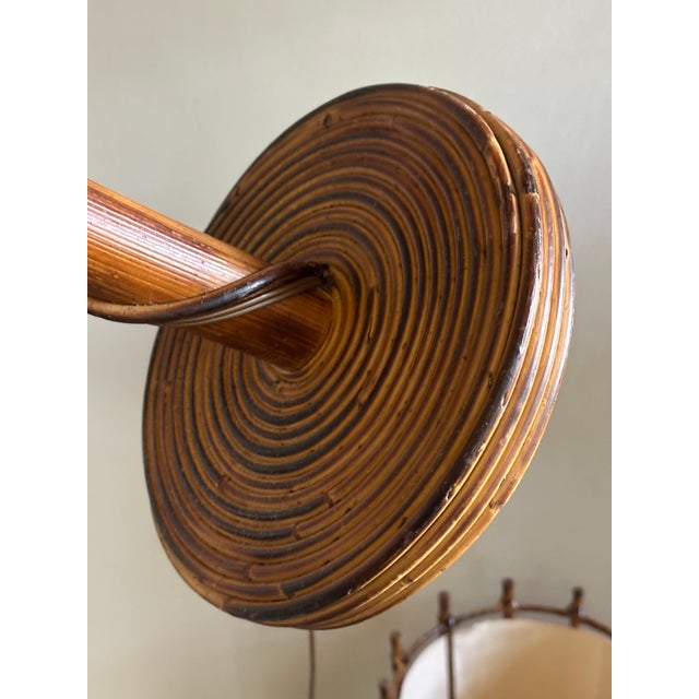 Vintage Rattan Floor Lamp, 1960s For Sale - Image 12 of 18