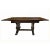 Antique early 20th century wooden library, center hall and dining table. Table is extendable. Leaves slide out from...