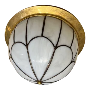 1920’s Leaded Glass Light Fixture