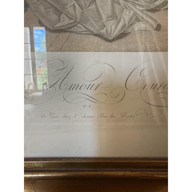 Cazenave after Boilly, L'Amour Couronné, 18th Century, Large Color Engraving, Framed For Sale - Image 5 of 18