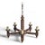 Carved Wooden Chandelier with Diamond Points, 1960s For Sale - Image 6 of 6