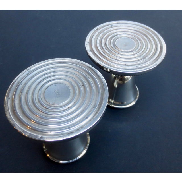 Mid 20th Century Sterling Silver Candlesticks - A Pair of 2 For Sale - Image 5 of 5