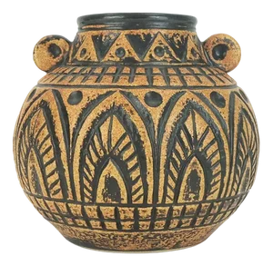 Mid-Century Jasba Model N 312 11 20 Vase with Abstract Decor from Jasba