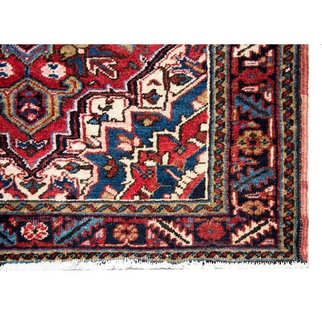 Persian Early 20th Century Persian Heriz Rug For Sale - Image 3 of 15