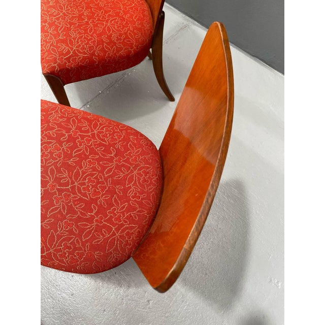 H-214 Chairs in Walnut by Jindřich Halabala, 1950s, Set of 4 For Sale - Image 6 of 18
