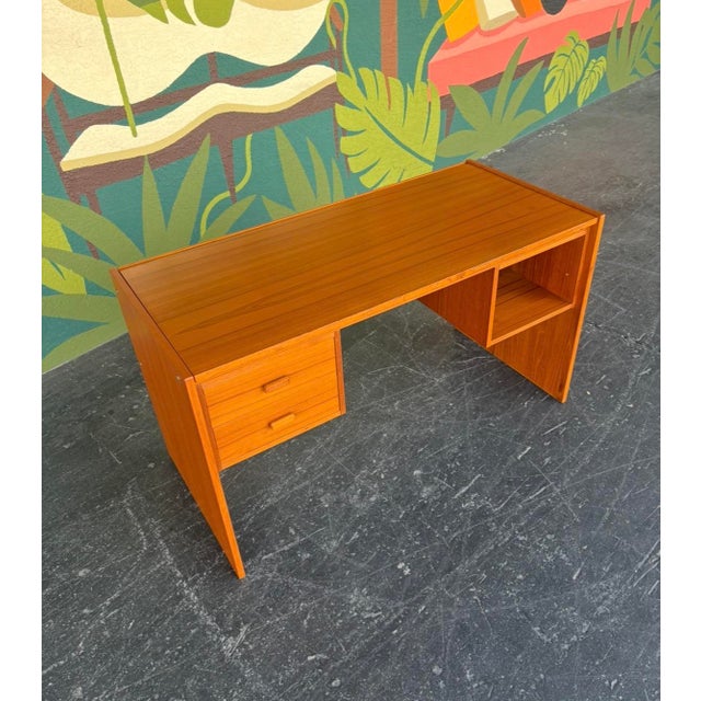 Wood Danish Teak Drafting Desk For Sale - Image 7 of 15