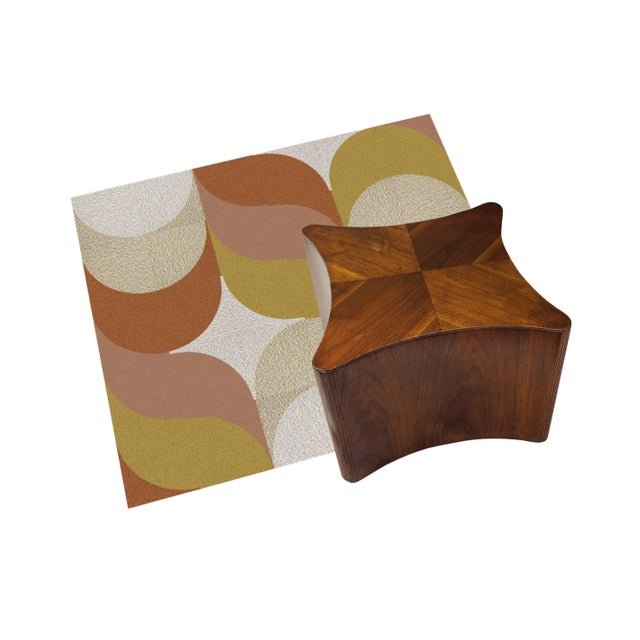 Wood 70s Lane Biomorphic Low Profile Walnut Coffee/Accent Table For Sale - Image 7 of 9