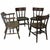 Thonet Thonet Early Labeled Windsor Captain's Chairs- Set of 4 Armless Chairs For Sale - Image 4 of 8