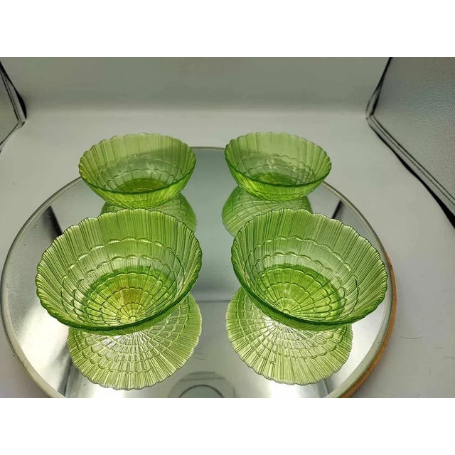 Green Glass Bowls, 1960s, Set of 4 For Sale - Image 6 of 6