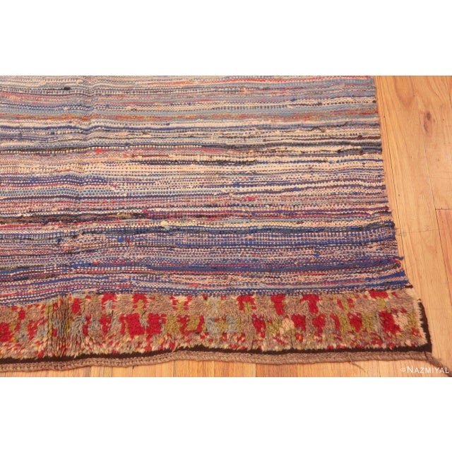 Nazmiyal Collection Vintage Purple Tones Moroccan Kilim Rug For Sale In New York - Image 6 of 7