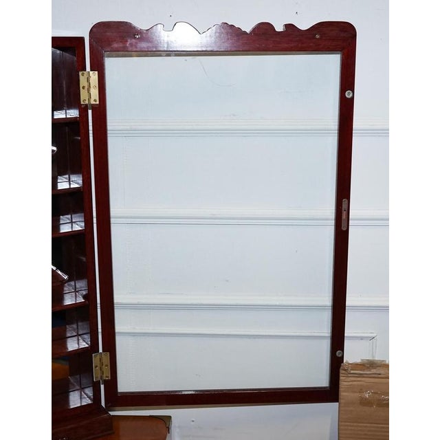 Chinese Hanging Wall Mount Display Cabinet For Sale - Image 11 of 16