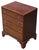 Antique Georgian Revival Mahogany Chest of Drawers with Caddy Top, 1900s For Sale - Image 3 of 8