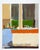 Circa late 20th century oil on canvas abstract kitchen counter by Marilyn Lanfear (1930-2020), Texas. Unsigned. Unframed,...