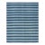 Rug & Kilim's Contemporary Dhurrie Rug in Blue Geometric Stripes - 8x10 For Sale