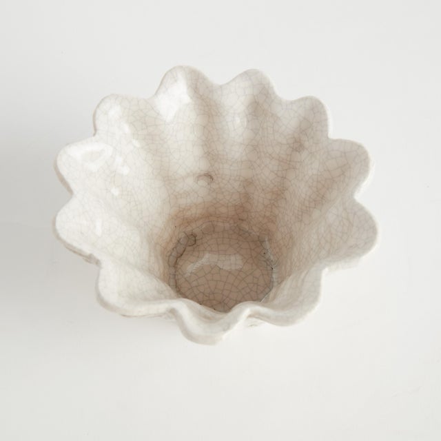 Transitional Seashore Vase Short For Sale - Image 3 of 3