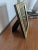 Art Deco 80's Cut Mirror and Brass Tone Picture Frame For Sale - Image 3 of 6