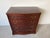 1960s Vintage Serpentine-Front Mahogany Three-Drawer Nightstand / Bachelor’s Chest For Sale - Image 5 of 12