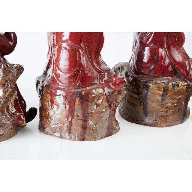 Set of Four Chinese Shiwan Pottery Immortal Dieties For Sale - Image 11 of 13