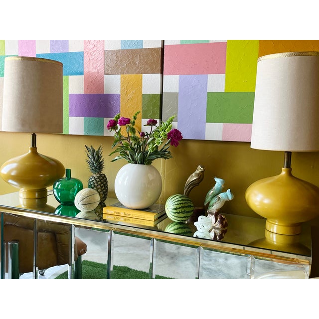 "Basket II" Abstract Geometric Oil Painting on Canvas by Richard Butz For Sale - Image 4 of 12