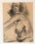 Original vintage drawing on paper Unsigned Study 12 x 16 Overall size with distressed wood frame is 23.5 x 27.5 Check out...