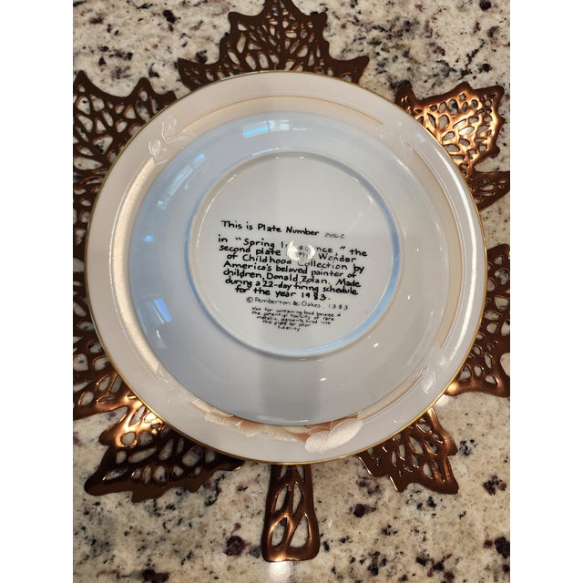 1983 SPRING INNOCENCE Wonder of Childhood Plate Collection Donald Zolan Plate Number 8456C in the "Spring Innocence", the...
