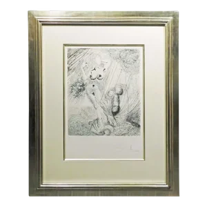 Salvador Dali "Venus" the Mythology 1963 Hand Signed Framed Intaglio Engraving