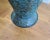 1980s Large Italian Style Decorative Hammered Turquoise Metal Urn For Sale - Image 5 of 6