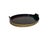 An antique tray dating from around 1880, handcrafted from dark walnut with brass strips. Featuring round, hand-carved...