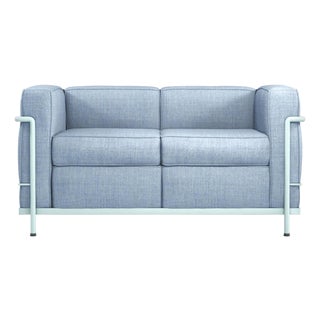 LC2 Two-Seat Sofa by Le Corbusier, Pierre Jeanneret, Charlotte Perriand for Cassina For Sale
