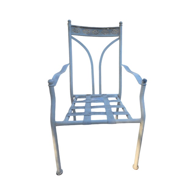 Metal Late 20th Century Wrought Iron Chairs Set of 6 For Sale - Image 7 of 13