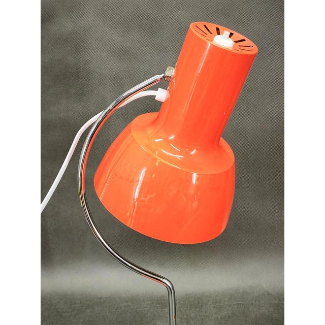 Orange Table Lamp by Josef Hůrka for Napako, Czechoslovakia, 1960s For Sale - Image 10 of 12