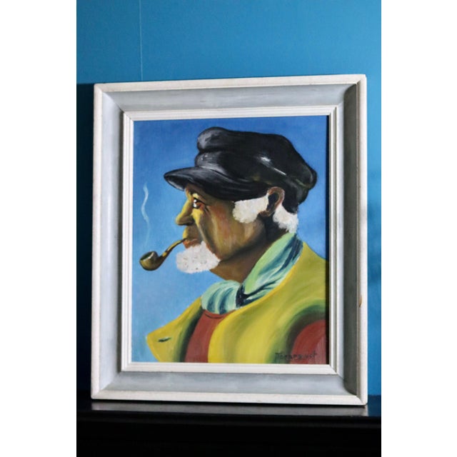 Modern Tornquist, Portrait of Fisherman, 1960s, Framed For Sale - Image 3 of 7
