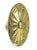 1930s Corbin Cast Brass Oval Web Fitzroy Door Knobs For Sale - Image 4 of 6