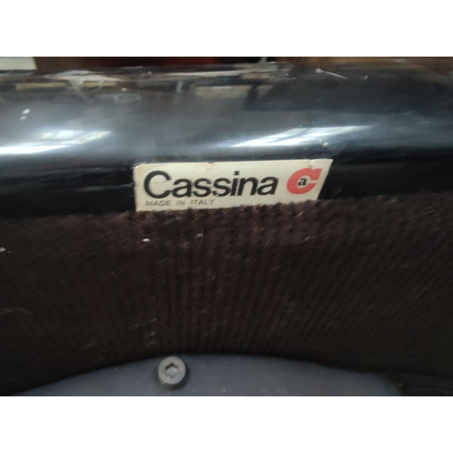 Set of Maralunga Armchair and Ottoman by Vico Magistretti for Cassina, Italy, 1973 For Sale - Image 14 of 18