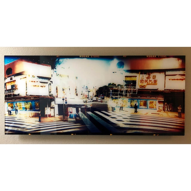 This is a beautiful contemporary abstract cityscape photograph of the busy streets of Tokyo. The photograph was taken with...