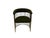MCM Vintage Club Barrel Chrome Chair with Green Fabric Seat Cushion. Made in USA 1960s-1970s. In the style of Warren...
