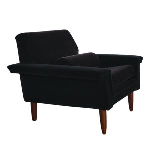 Mid-Century Modern Lounge Chair in Mohair, 1967 For Sale