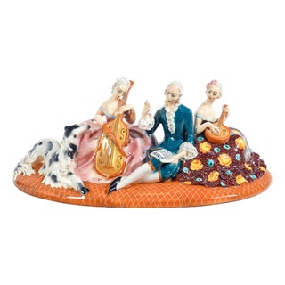 Ceramic Musician Sculpture Group from Mica, 1950s For Sale