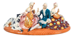 Ceramic Musician Sculpture Group from Mica, 1950s