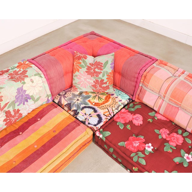 Bright Pink Mah Jong Kenzo Missoni Sectional Sofa by Hans Hopfer for Roche Bobois For Sale - Image 8 of 18