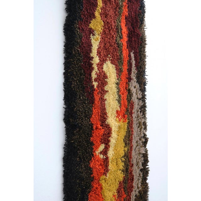 Space Age Wall Tapestry High-Floor Artists Rug,1970s For Sale - Image 4 of 9