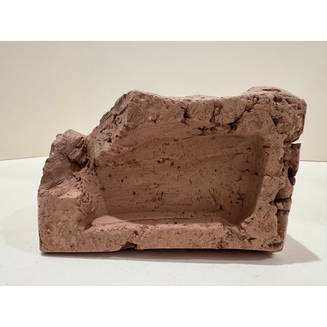 1960s Larry Mohr Abstract Terracotta Sculpture Signed Estate Mid Century Modern Art For Sale - Image 4 of 7