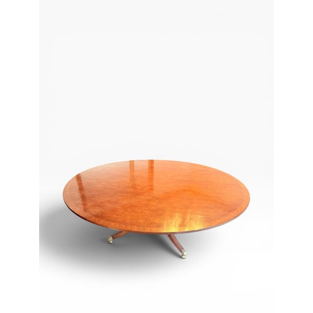 Late 20th Century Smith & Watson Round Mahogany Pedestal Dining Table For Sale - Image 5 of 18