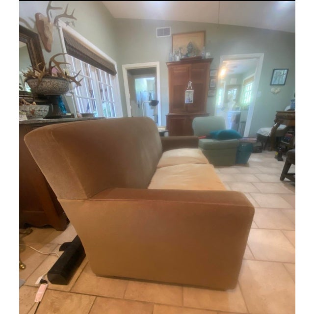 Kreiss for Cisco Brothers Mohair Tuxedo Sofa For Sale - Image 9 of 10